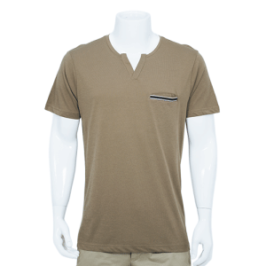 Notch Neck Pocket T-Shirt  DTS 3052
